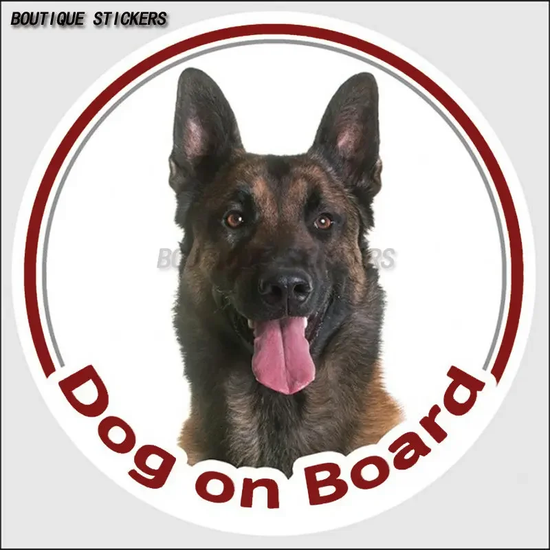 

Dog on the car Malinois car sticker window hood wall pet dog decoration accessories waterproof PVC sticker to cover scratches
