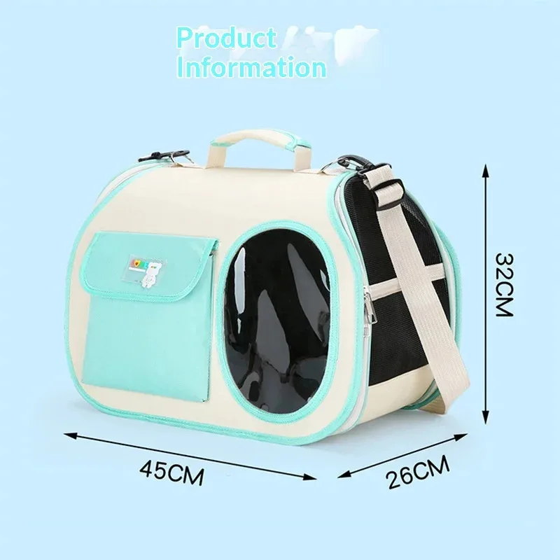 

Large Pet Carrier Bag - 3-in-1 Handheld/Shoulder/Crossbody Tote for Cats & Small Dogs, Portable Travel Carrier (CE)