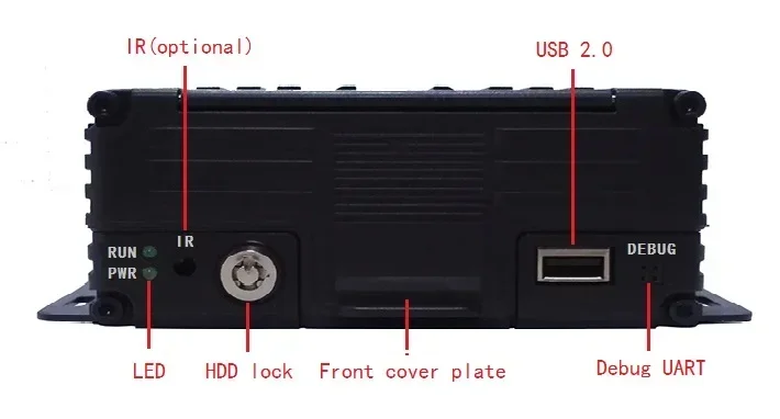 مسجل فيديو رقمي متنقل عالي الجودة 720P H 264 4 قنوات 4ch HDD بطاقة SD 3G 4G Wifi MDVR
