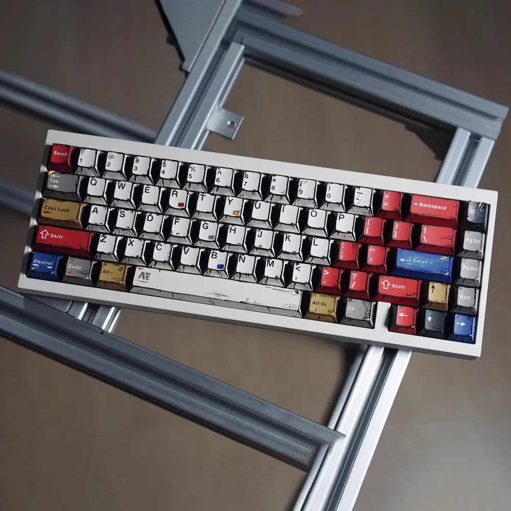 141 keys Keycaps Manga style Theme PBT Sublimation Cherry Height Desktop Office Girls Gifts For 61 87 108 Mechanical Keyboard