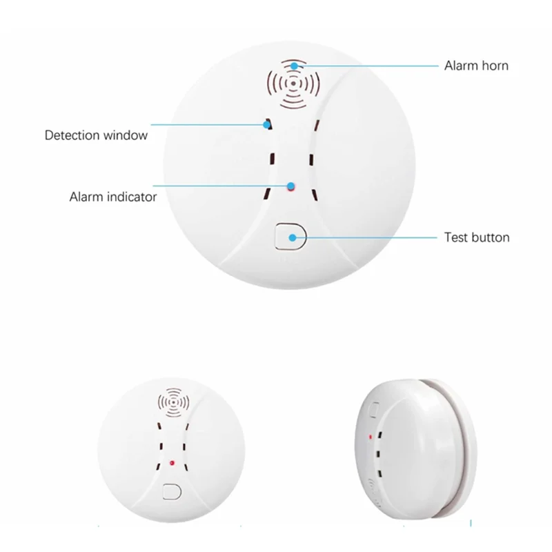 L72A-Smoke Alarm Detectors Audible And Visual Alarms For Tuya WIFI GSM Home Security Alarm Systems