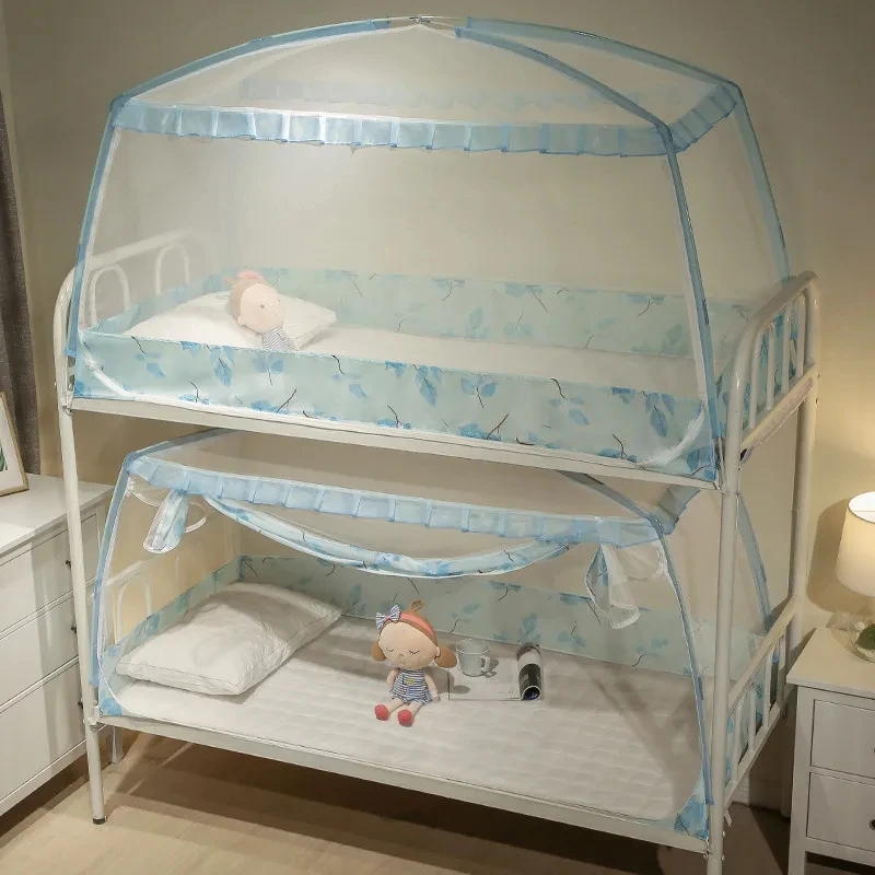 Foldable Student Dormitory Installation-free Mosquito Net New Universal Yurt Mosquito Net Children\'s Bed Single Mosquito Net