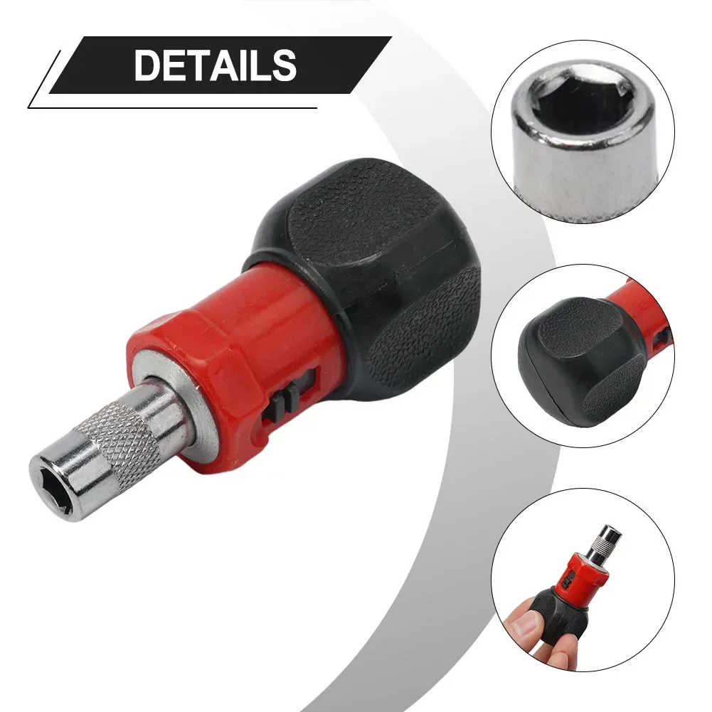 

New Practical Useful Screw Driver Screwdriver 1/4" 6.35mm 80*33mm Anti-slip Handle Hex Socket Mini Multifunctional