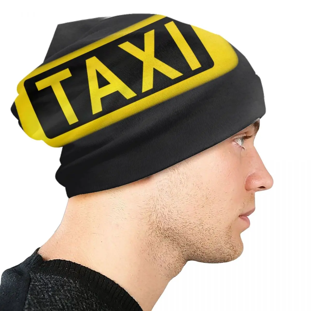 Taxi Driver Beanie Cap Unisex Winter Warm Bonnet Femme Knitting Hats Hip Hop Outdoor Skullies Beanies Caps For Men Women