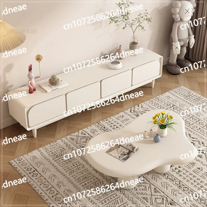 

Роскошные деревянные шкафы для телевизора Nordic Light, мебель для гостиной, современная простая подставка для телевизора для маленькой квартиры, комбинация журнального столика