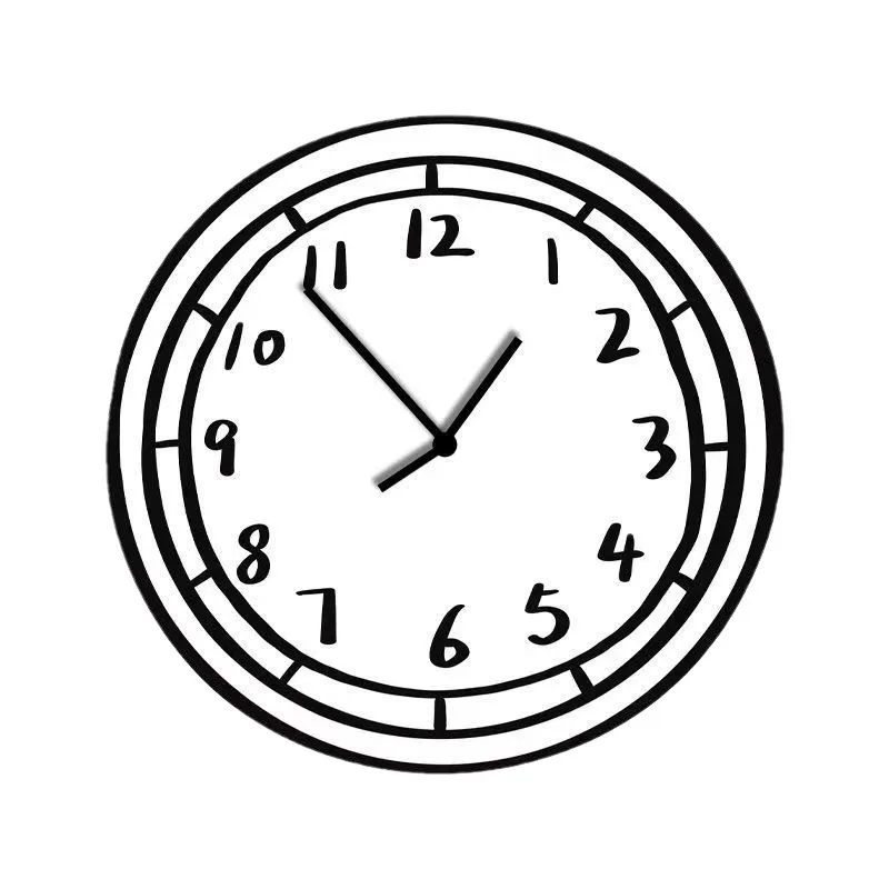 Anime Wall Clock for Studio Living Room Cartoon Electronic Decoration Art Clock interior Home Decor Korea Large Wall Clocks