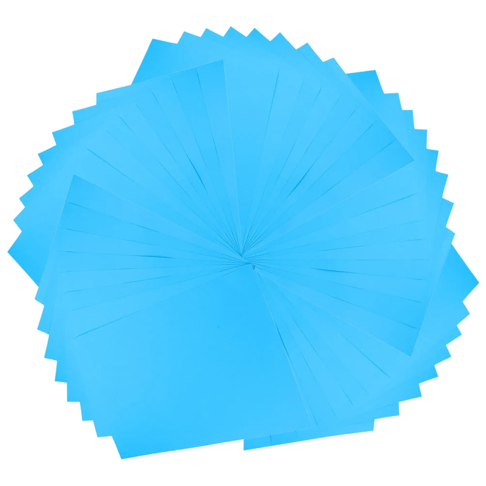 

50 Sheets A4 200g Colored Cardstock Paper Craft Material Lake Blue 210x297mm Greeting Cards Print Photos