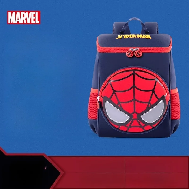 حقيبة ظهر The Avengers Spiderman Captain America Iron Man ذات مظهر عالٍ ومبتكرة للأولاد بتصميم الرسوم المتحركة وخفيفة الوزن للسفر #5