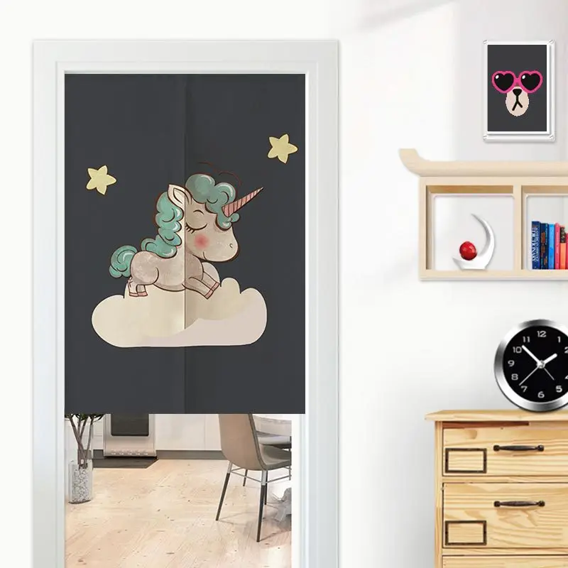 Cortina de porta de animais de cachorro corgi, desenho animado, quarto, cozinha, sala de estar, decoração de entrada, divisória, cortina dividida, cortina de porta