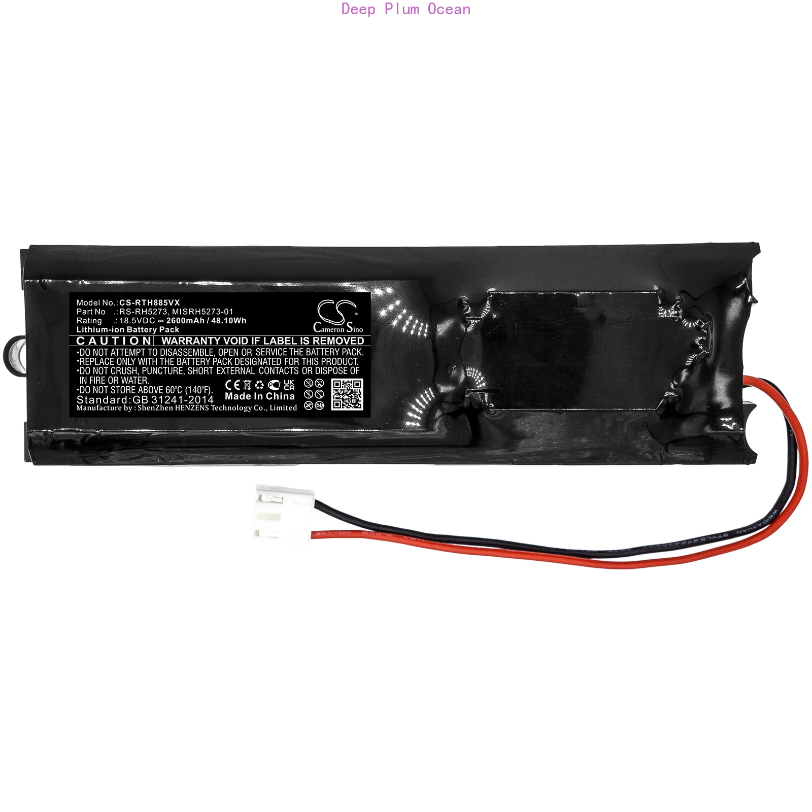 

Vacuum Cleaner Battery 18.5V/2600mAh for Tefal TY8813, TY8818, TY8840, TY8841,TY8846, TY8848, TY8911,TY8913,TY8941,TY8949,TY8812