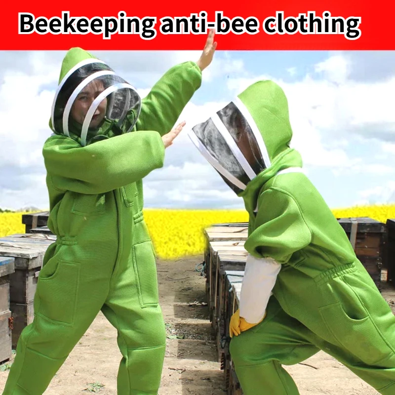 Apiarist Ventilated Beekeeper Protective Bee Suit Anti-sting Ventilated Beekeeper Costumes Beekeeping Suits with Fencing Veil