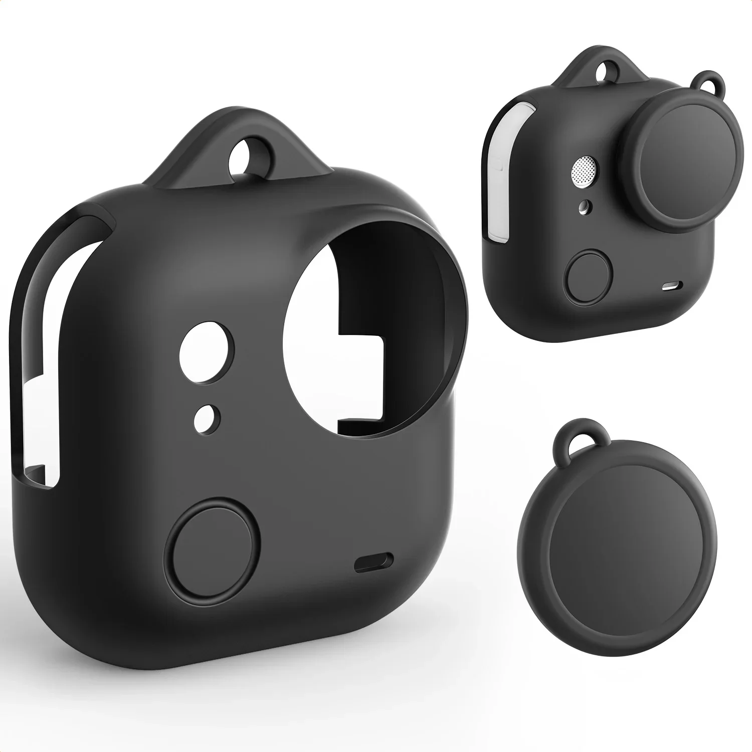 k-f-concept-black-silicone-sleeve-case-for-insta360-go-ultra-soft-protective-case-with-lens-cover-memory-card-open-side-design