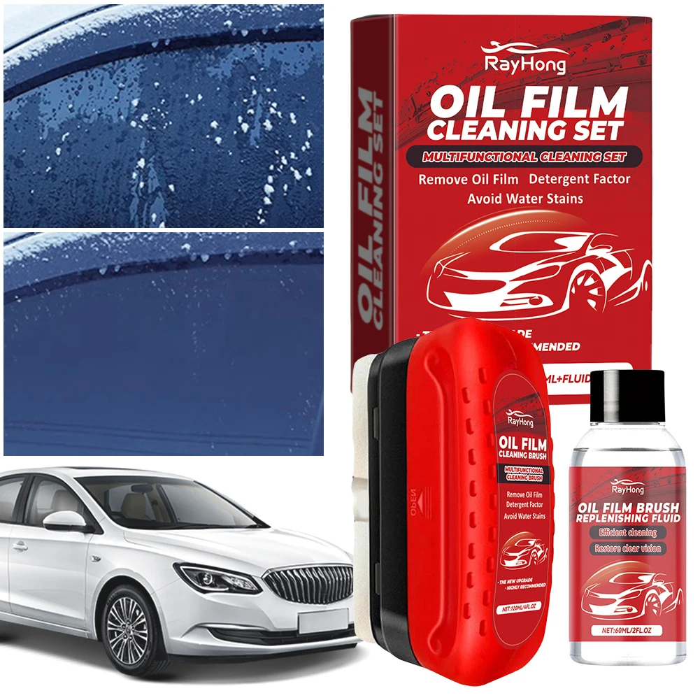 New Selling Car Glass Oil Film Cleaning Brush Oil Removal Stain Removal Rainproof Anti-fog Rearview Mirror Cleaner Sponge Cloth