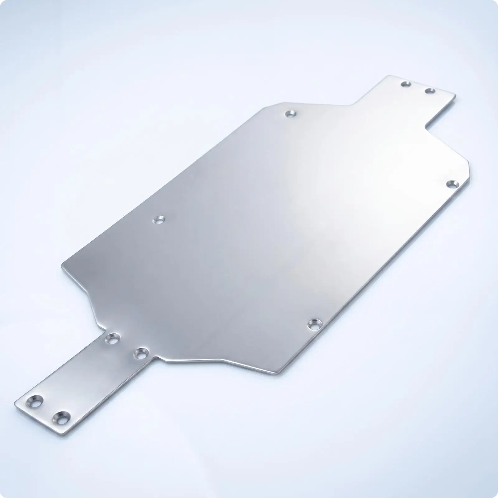 Stainless Steel Bottom Plate Mounting Holes Mirror-Finish Bottom Plate Silver