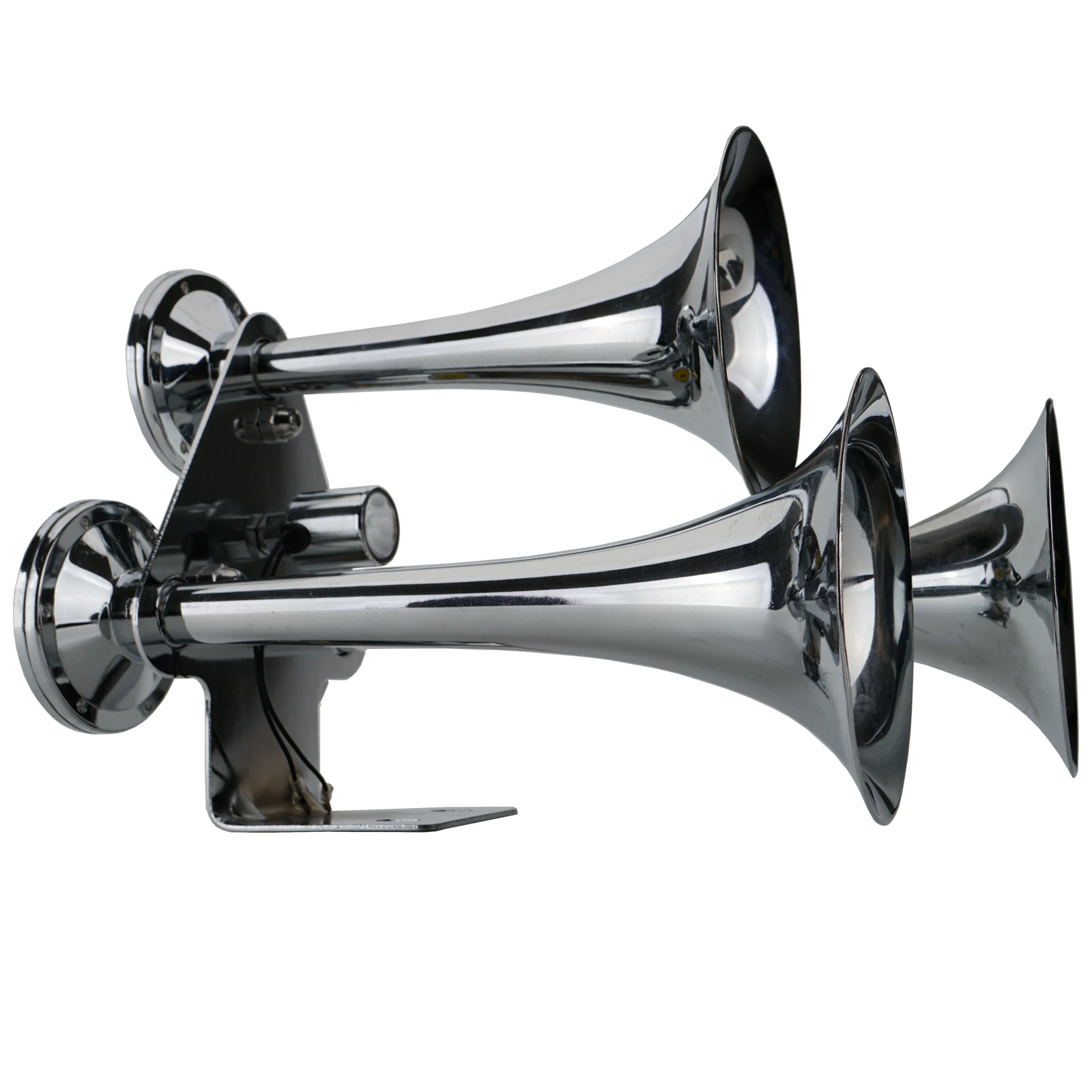 3 أنبوب كبير شاحنة الهواء القرن سوبر بصوت عال الثقيلة باس 12V24V قطار صافرة شاحنة كبيرة عجلة السفينة الهواء القرن