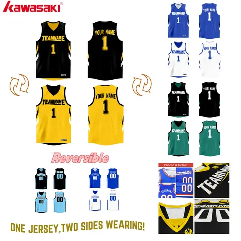 Custom Reversible Basketball Jersey Personalized Printed Name Number Blank Team Sports Uniform for MEN/WOMEN/KIDS