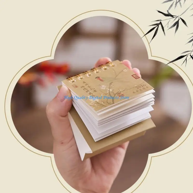 

U2JE Настольный календарь на 2026 год, ежедневный домашний настольный планировщик, откидные настольные органайзеры