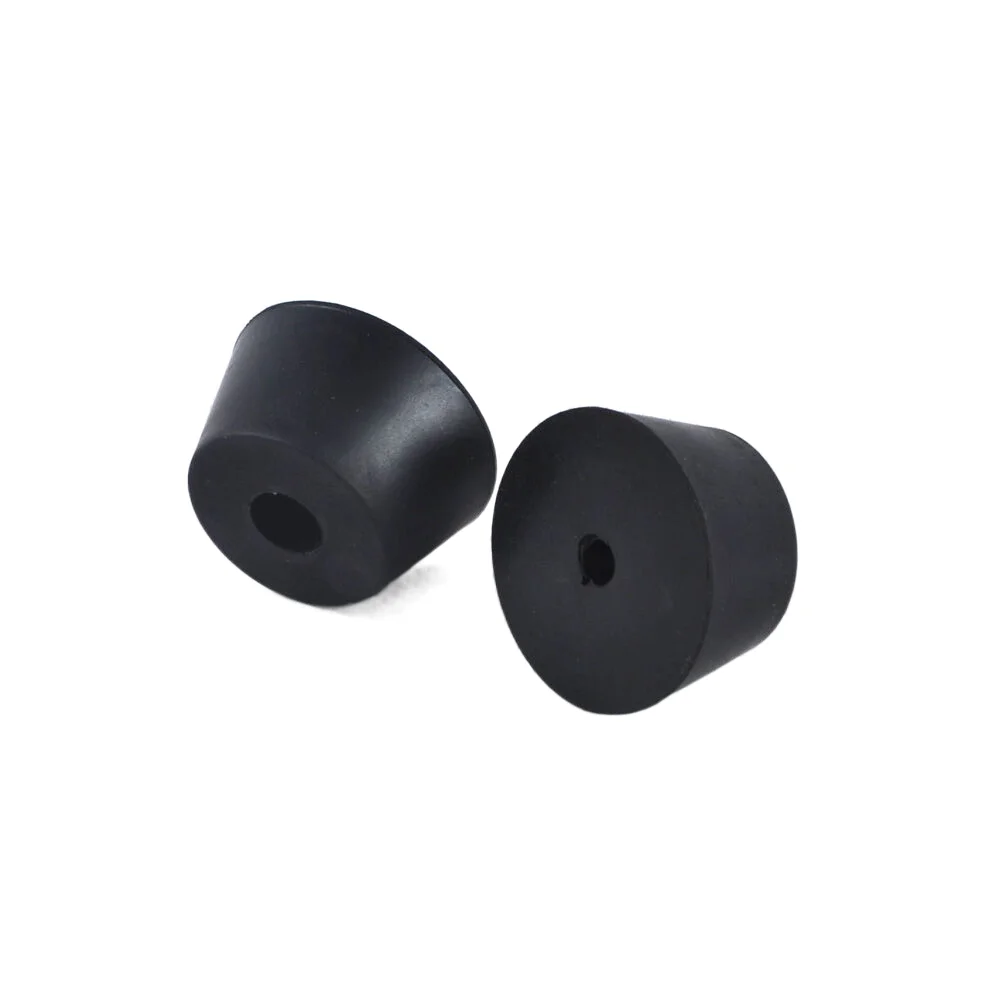 2 Stück 40 x 22 mm runde Gummifüße mit Metall für Röhrenverstärker, Radiogetriebe, ATA-Schrank