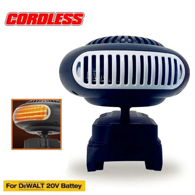 Fit for DeWALT 20V Battery Cordless Car Heater Electric Warm Air Blower Heating Fan Windshield Demister Defroster Power Tools