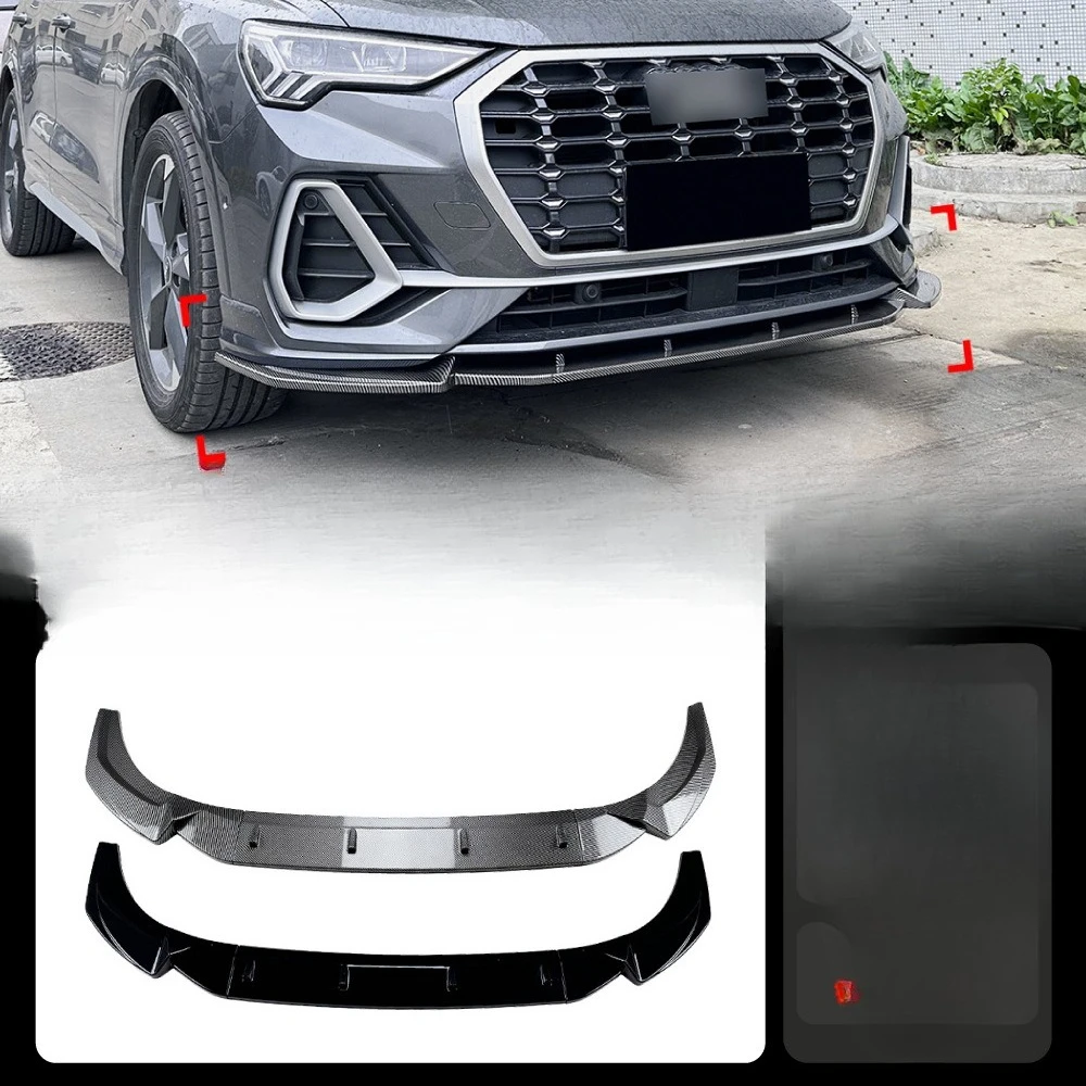 

Suitable For 2019 + Audi Q3 Front Shovel F3 Sline Front Bar Front Lip Lip Corner Air Force Kit Modification