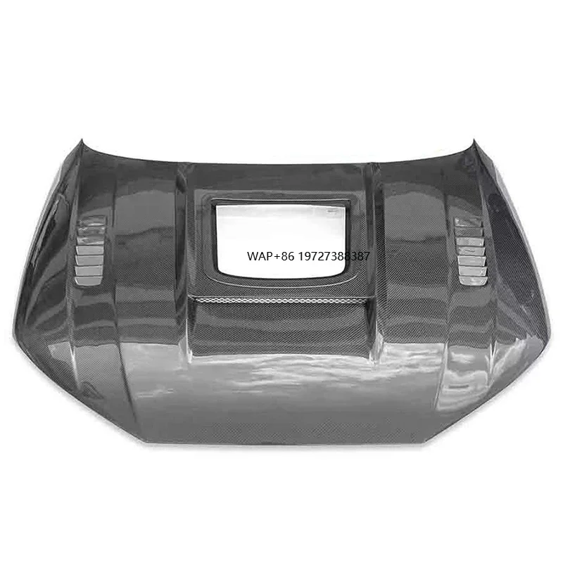 

For B10 S4 A4 RS4 2020-On Transparent Hood With Glass Car Body Kits Auto Parts Modification Accessories Carbon Fiber Bonnet