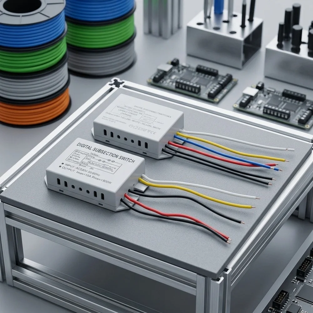 Digital Segmented Switch for Ceiling Pendant Lights with Intelligent Power Optimization and Multi-Stage Operation Modes