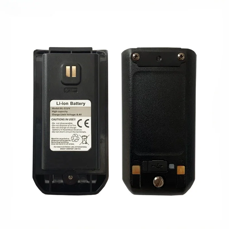 For Baofeng UV-21 Pro V2 Li-ion Battery High Capacity 7.4V 1600mAh Type-C Charge UV21 Pro UV21 Walkie Talkie BL-21UV Battery