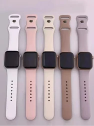 Silicone Strap For Apple Watch Band 44mm 40mm 45mm 41mm 42-38mm sport wrist bracelet iwatch series 8 7 se 3 4 5 6 9 ultra 2 49mm