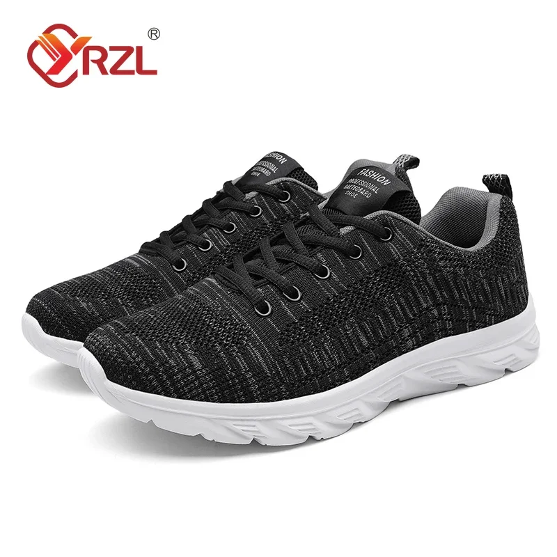 Yrzl Laufschuhe Männer Turnschuhe Mode leichte Trainer atmungsaktive Wanderschuhe bequeme Sport Sportschuhe für Männer