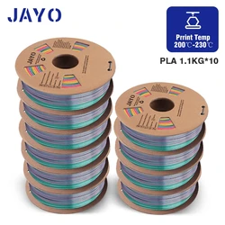 Filament do drukarek 3D JAYO PLA 10 rolek 1,75 MM 2,2 LBS Materiał do drukowania o wysokiej wytrzymałości do drukarek 3D FDM 10 kg Filamenty hurtowo