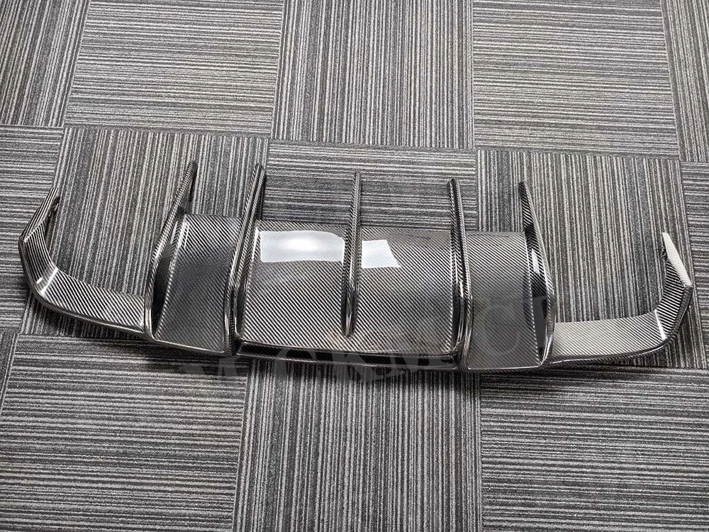 Real Carbon Fiber Rear Bumper Lip Spoiler For Benz E Class W212 E400 E500 E63 AMG Sport 2011 2012 2013 Rear Diffuser Body Kits view 3