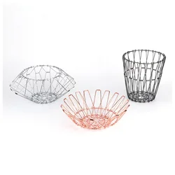 Iron Wire Fruit Basket, Versatile Folding