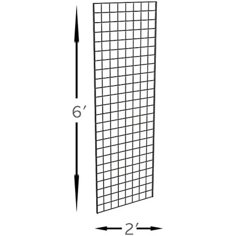 Commercial Grade Gridwall Art Display Panels - Z Unit Includes Three 2' X 6' Panels