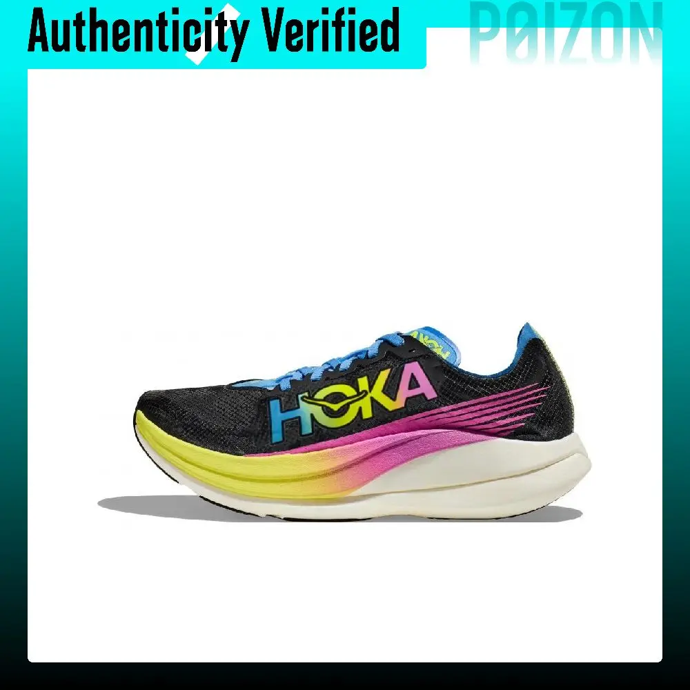 HOKA ONE ONE Rocket X Running Shoes Unisex Low-top Black Pink 1127927-BKML
