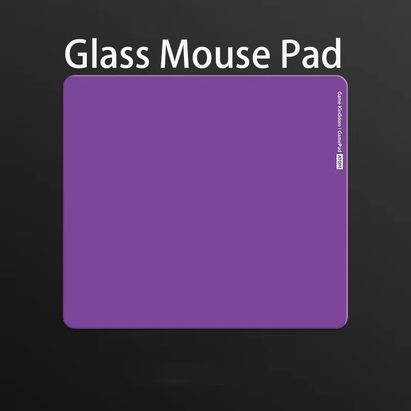 Minimalist English Color Glass Gaming Mouse Pad - XXL Hard Tempered Photovoltaic Surface for FPS ESports & Professional Gaming