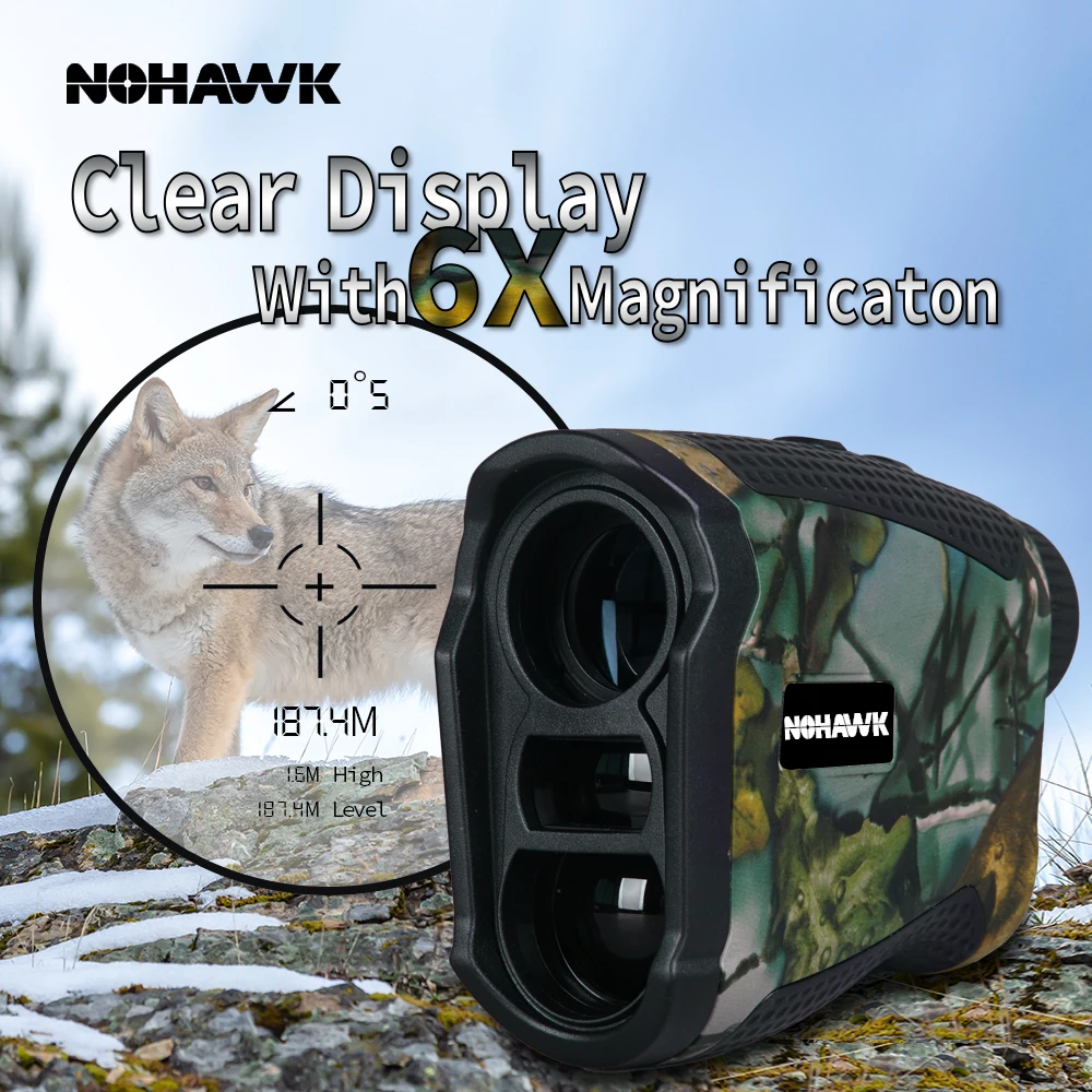 Multifunctional Hunting Laser Rangefinder 1000M Distance Measurement with Multiple Modes for Hunting Golf and Shooting