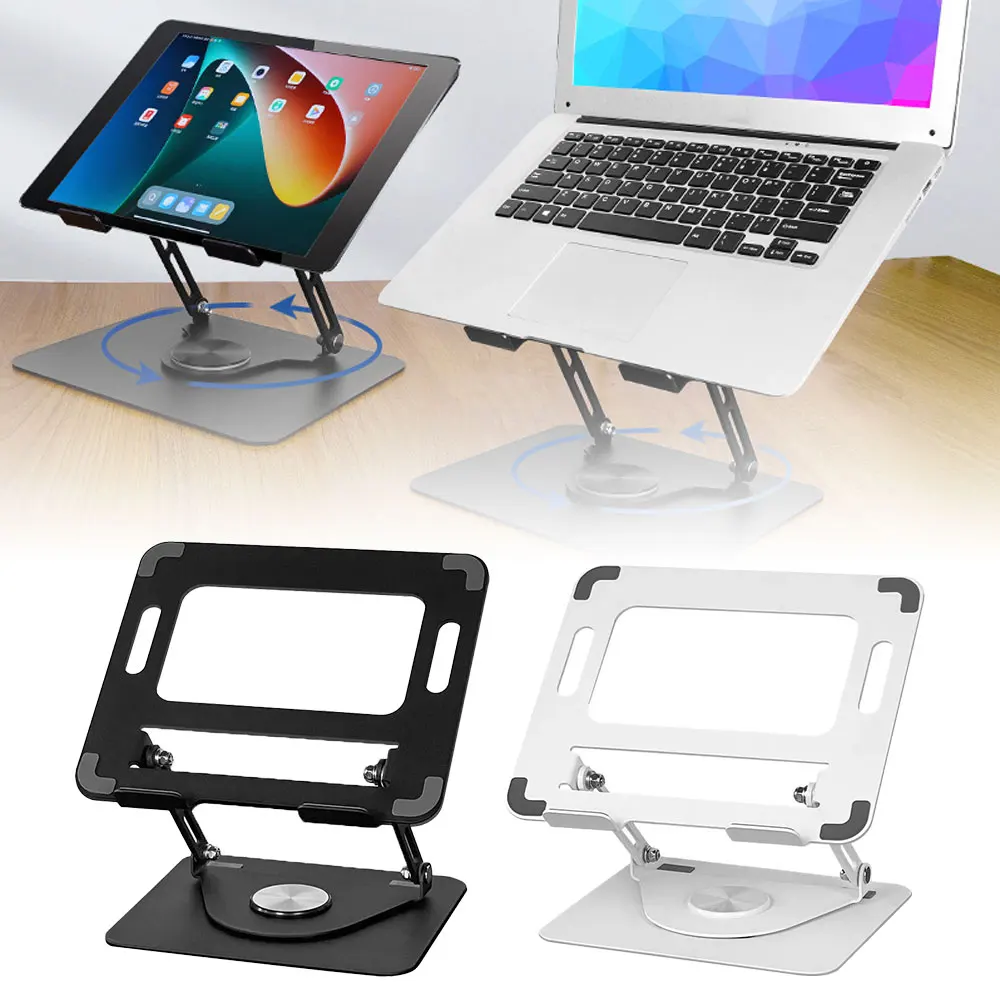 Tablet Desk Mobile Phone Holder Stand Adjustable Carbon Steel Desktop Lazy Bracket Foldable for Iphone Ipad Laptop