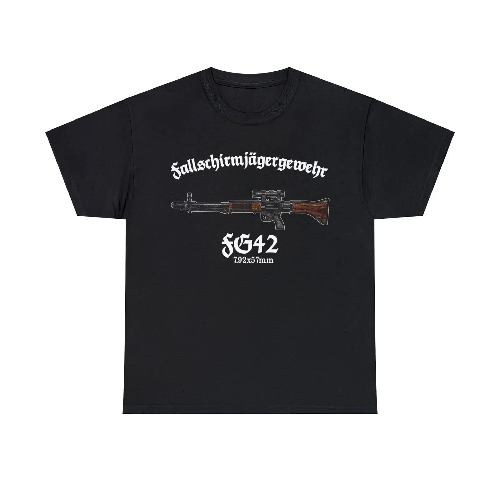 

Airborne Troops Paratrooper FG42 Rifle T-Shirt 100% Cotton O-Neck Short Sleeve Summer Casual Mens T-shirt Size S-3XL