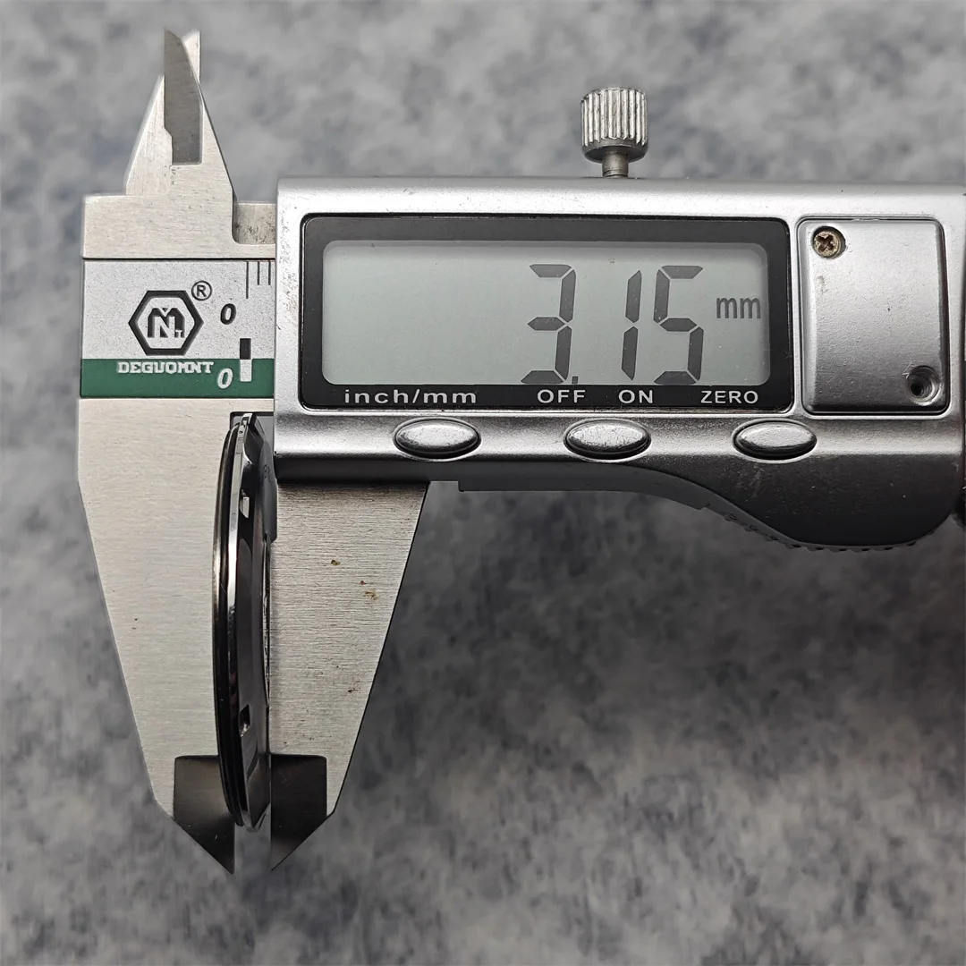 Bagian Modifikasi Jam Tangan Penutup Belakang Baja Tahan Karat GS 37mm Cocok untuk Casing Jam Tangan Tekstur Kayu Birch Putih 39.5mm Kami