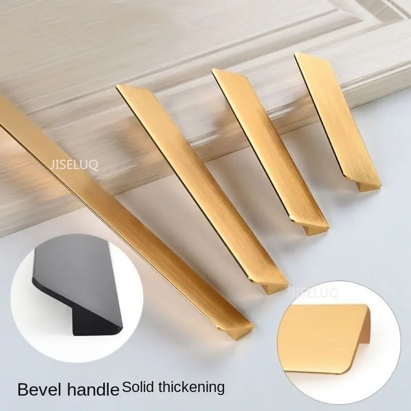 Furniture Handles for Cabinet Modern Kitchen Cabinet Handle Metal Silver Black Gold Square Handle Hardware Home