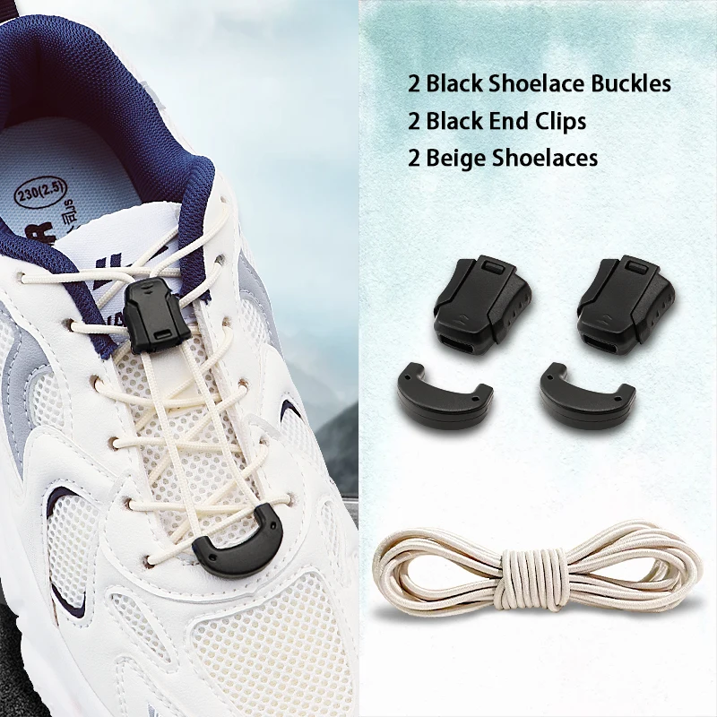 

Quick-release shoelaces Children's and Adult Outdoor Sports laces Round Elastic Shoelace Three length options 1Pair