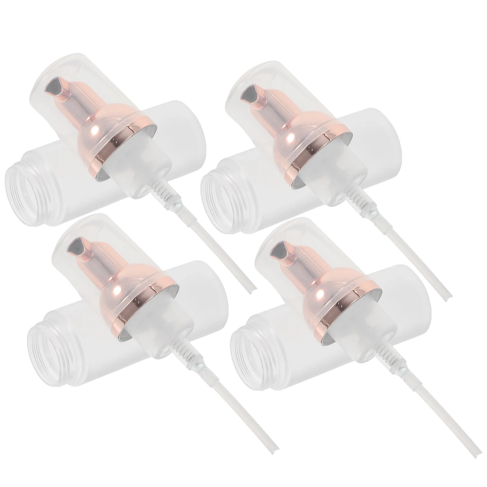 

4pcs Refillable Frosted Bubble Containers Pressing Type Travel Small Household Liquid Reusable Pressing Foaming Convenient Sub