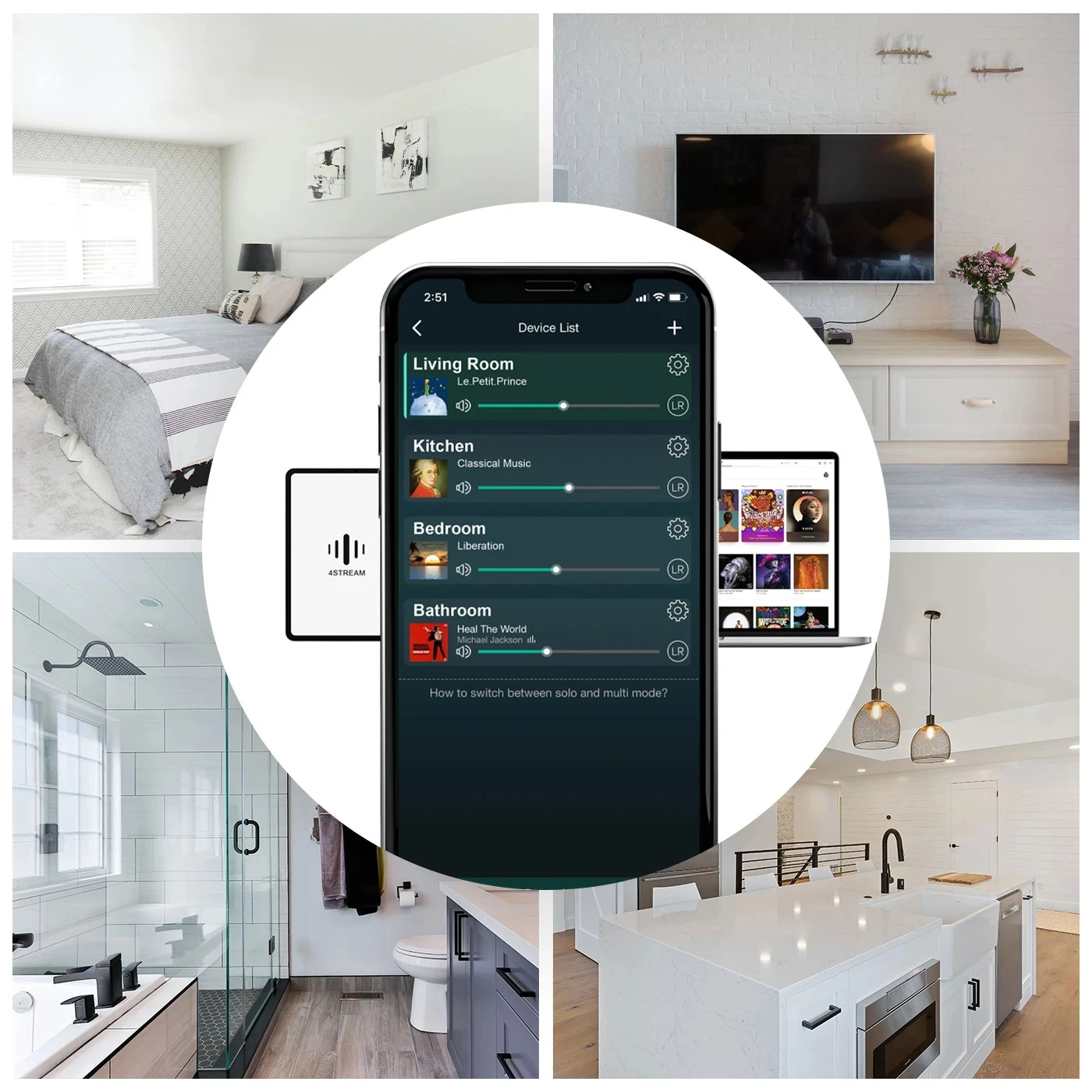 Arylic A30 + WiFi e Bluetooth 5.0 amplificatore di potenza sonora 30 wx2 Mini HiFi Stereo Wireless amplificatore Audio Home Digital Multiroom