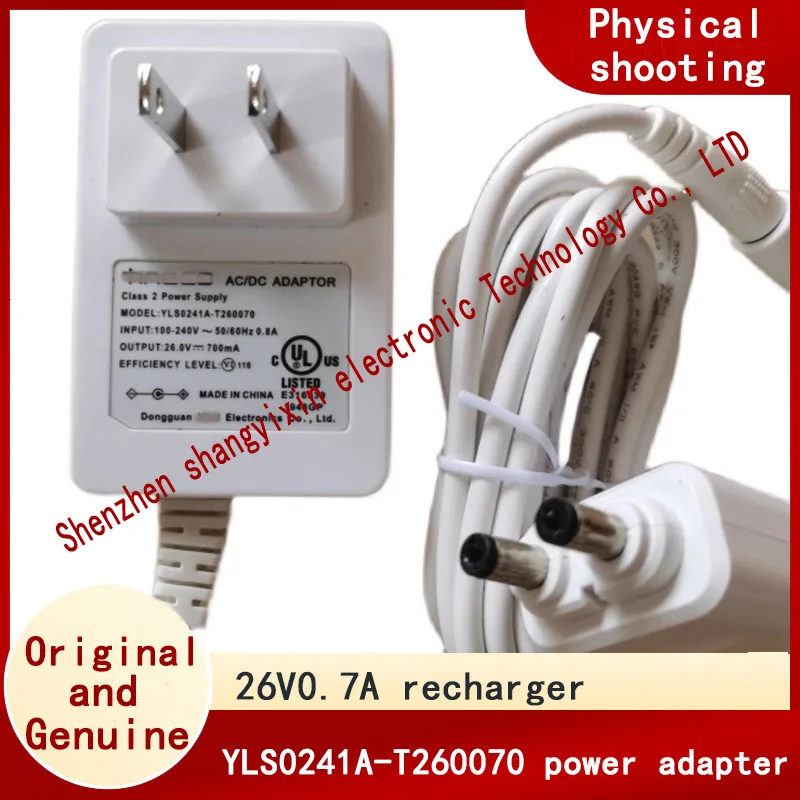 Original vacuum cleaner 26V0.7A charger YLS0241A-T260070 can add dual plug power supply