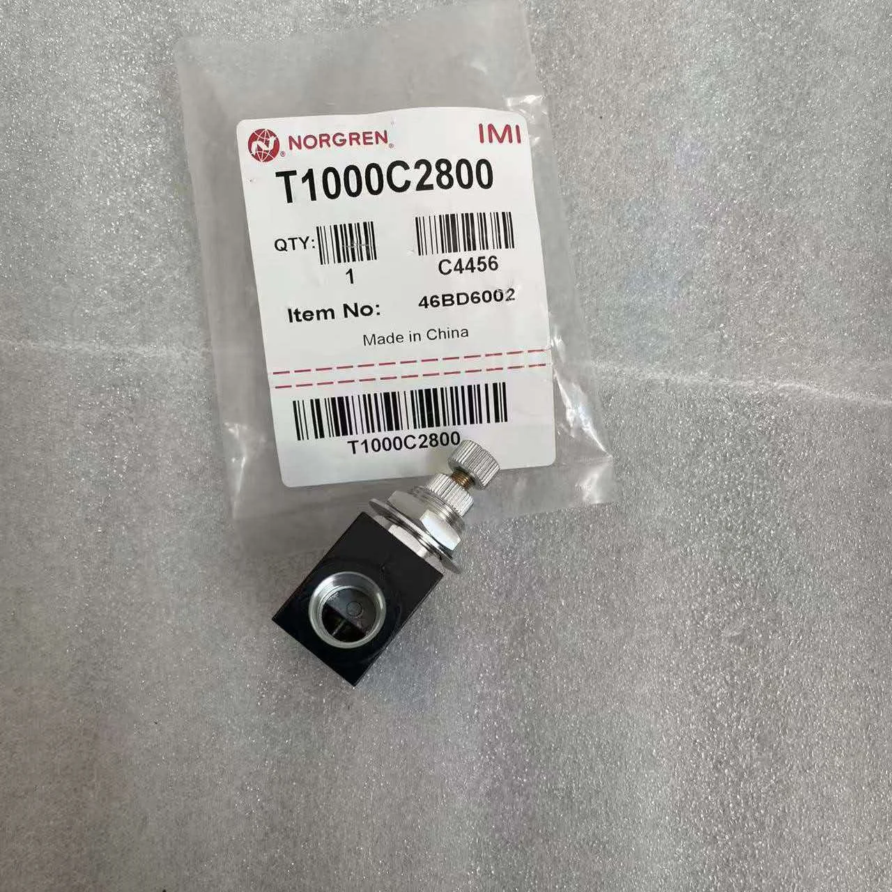 T1000C2800, Norgren IMI, one-way throttle valve, G1/4 'thread
