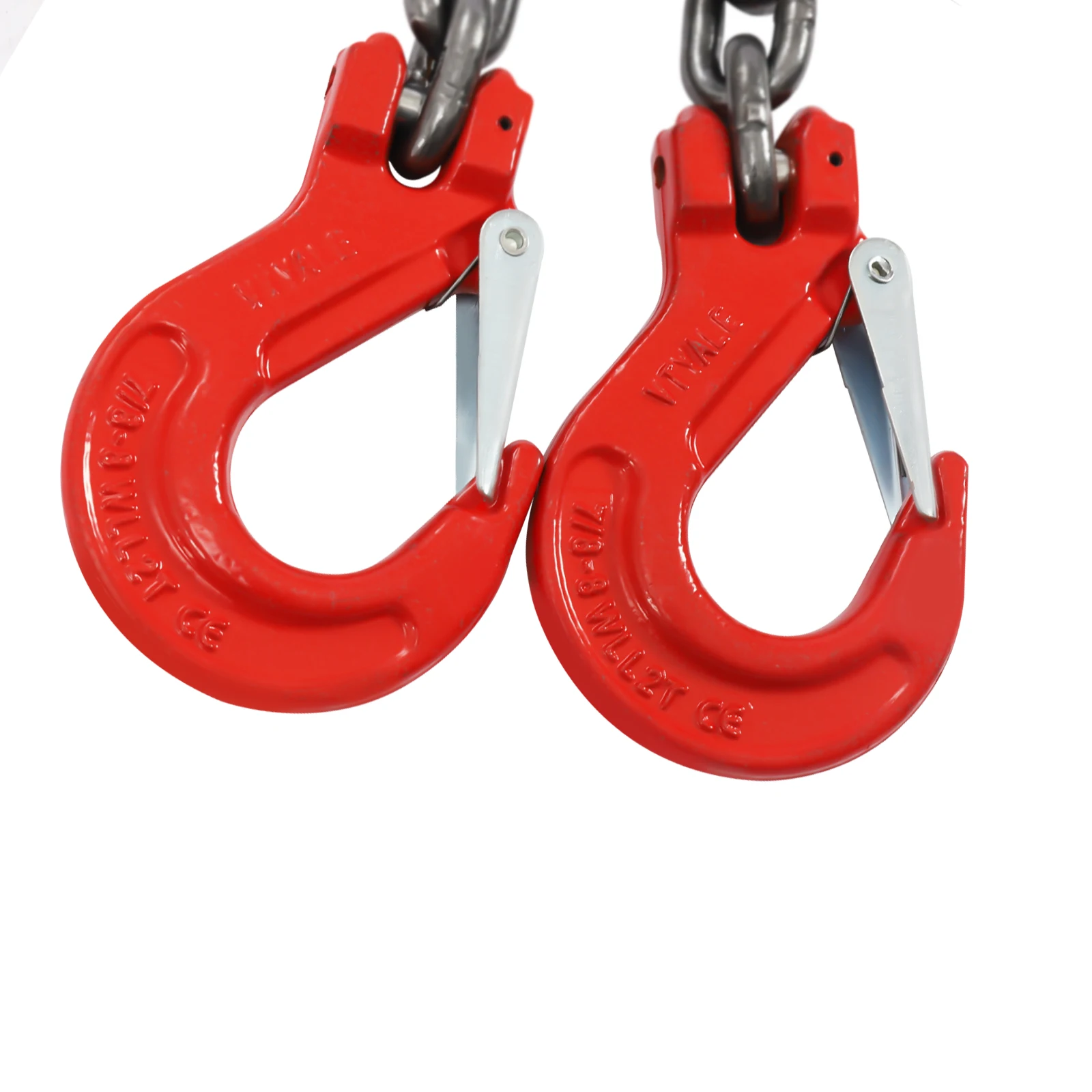 10FT Chain Sling 5/16 Inch *10FT Lift Chain Chain Hoist Lifts with 4 Leg Grab Hooks Used in Mining, Machinery, Ports, Building