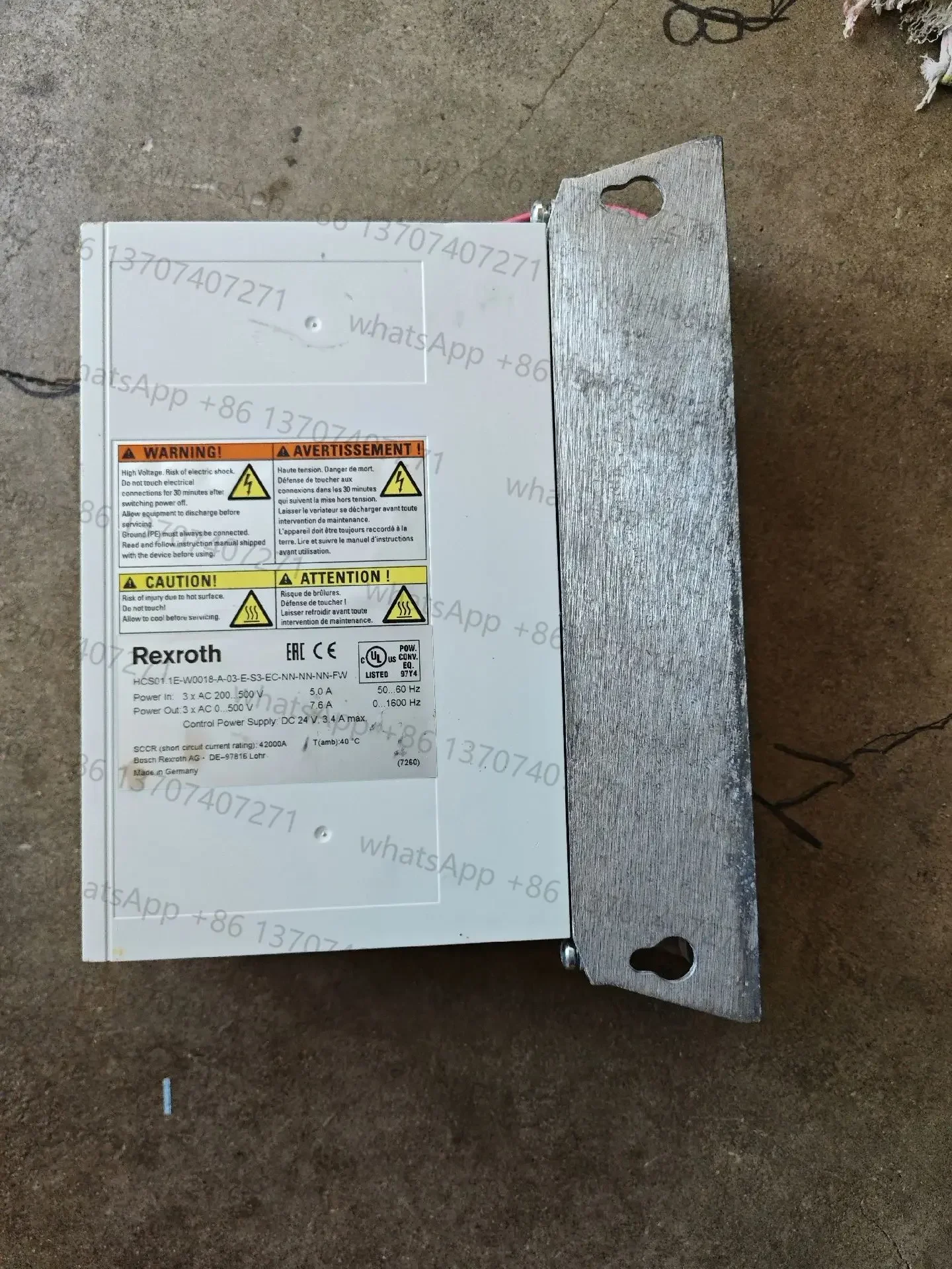 HCS01.1E-W0018-A-03-E-S3-EC-NN-NN-NN-FW Servo Drive voor Rexroth