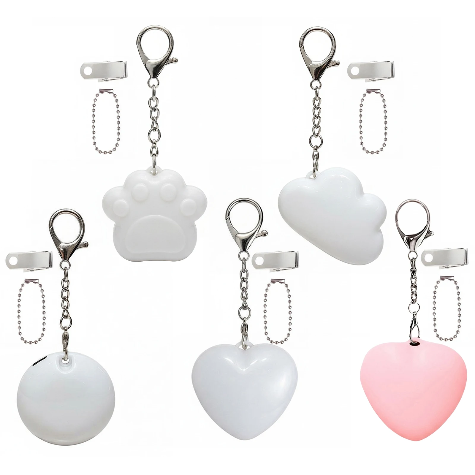 

2/4 шт., кошелек с сенсорной активацией, аксессуары для ламп для женщин и девочек, рюкзак, сумки, светящийся светильник в форме сердца, 2-4 шт.