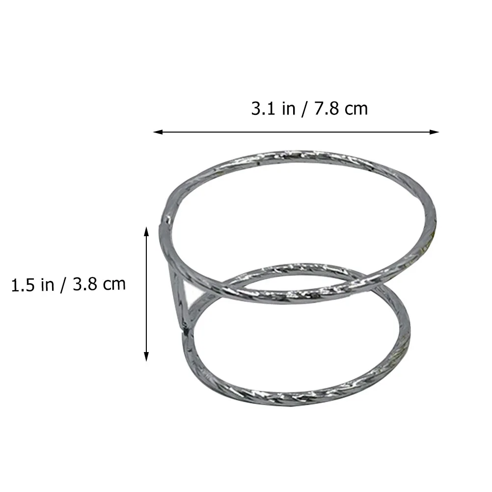 2 Pcs Stainless Steel Tea Filter Holder for Leak Proof Infuser Stand Elegant Essential Tool Great Gift Family