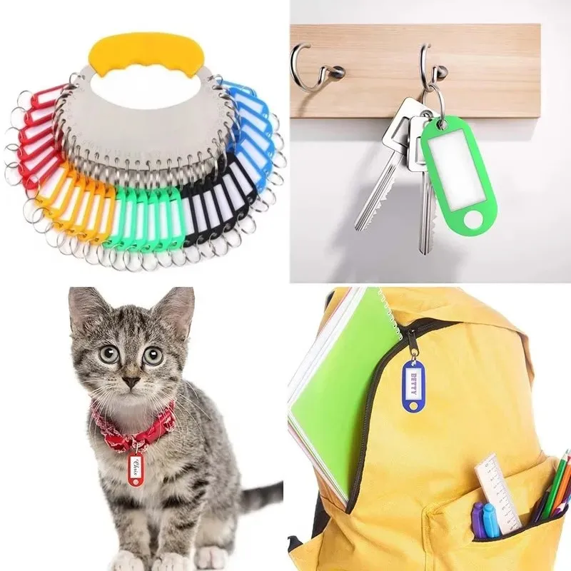 85 pcs Writable ID Labels for Office Item Labeling, Lightweight Portable, Random Color Assortment, Multipurpose